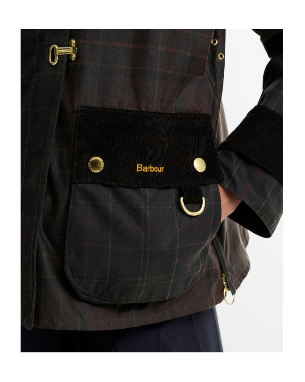 Barbour Black Checked Jacket