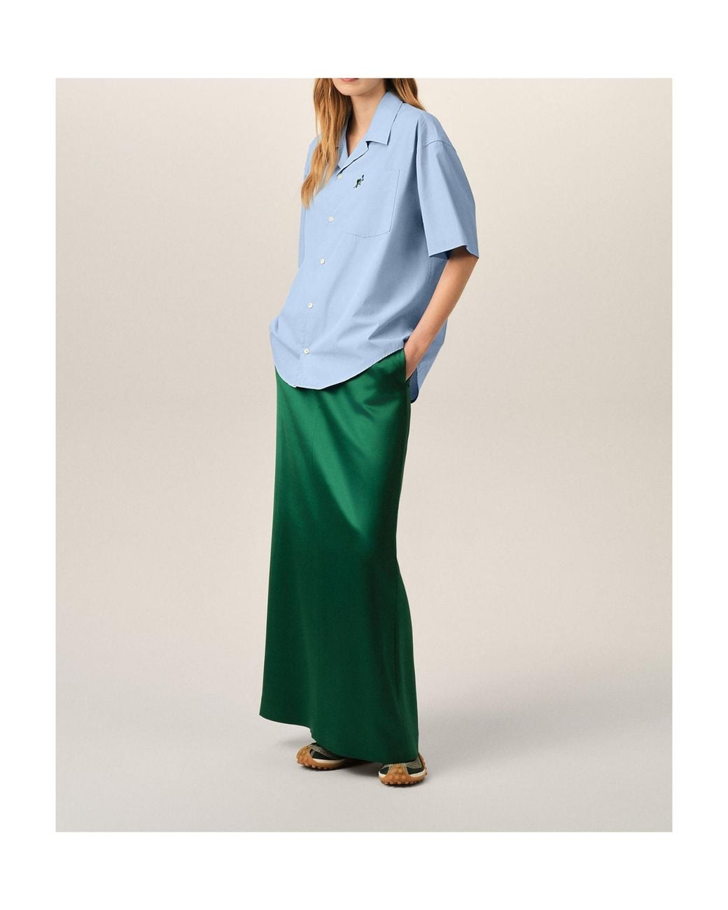 AMI Blue Apos;S Ami De Caur-Pocket Short-Sleeve Shirt for men