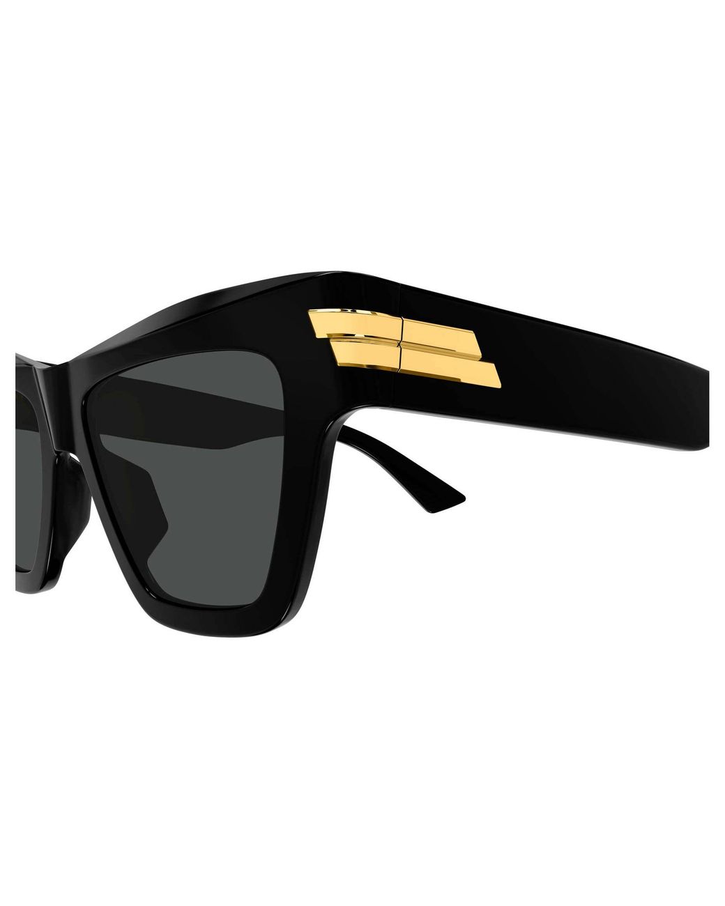 Bottega Veneta Black Full-Frame Sunglasses