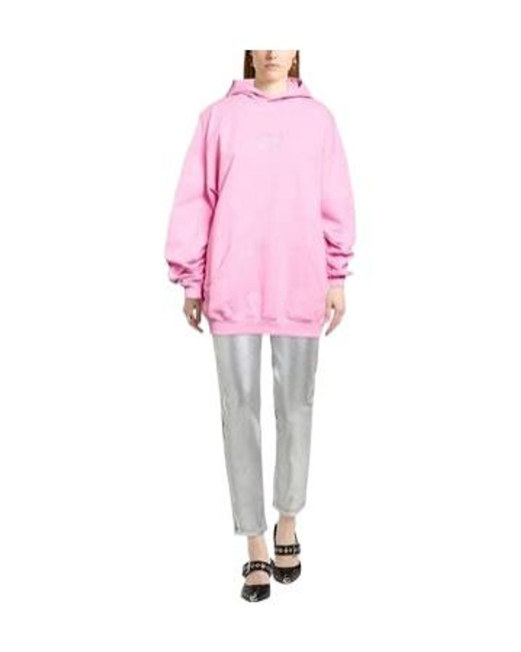 Balenciaga Pink Oversized Hoodie