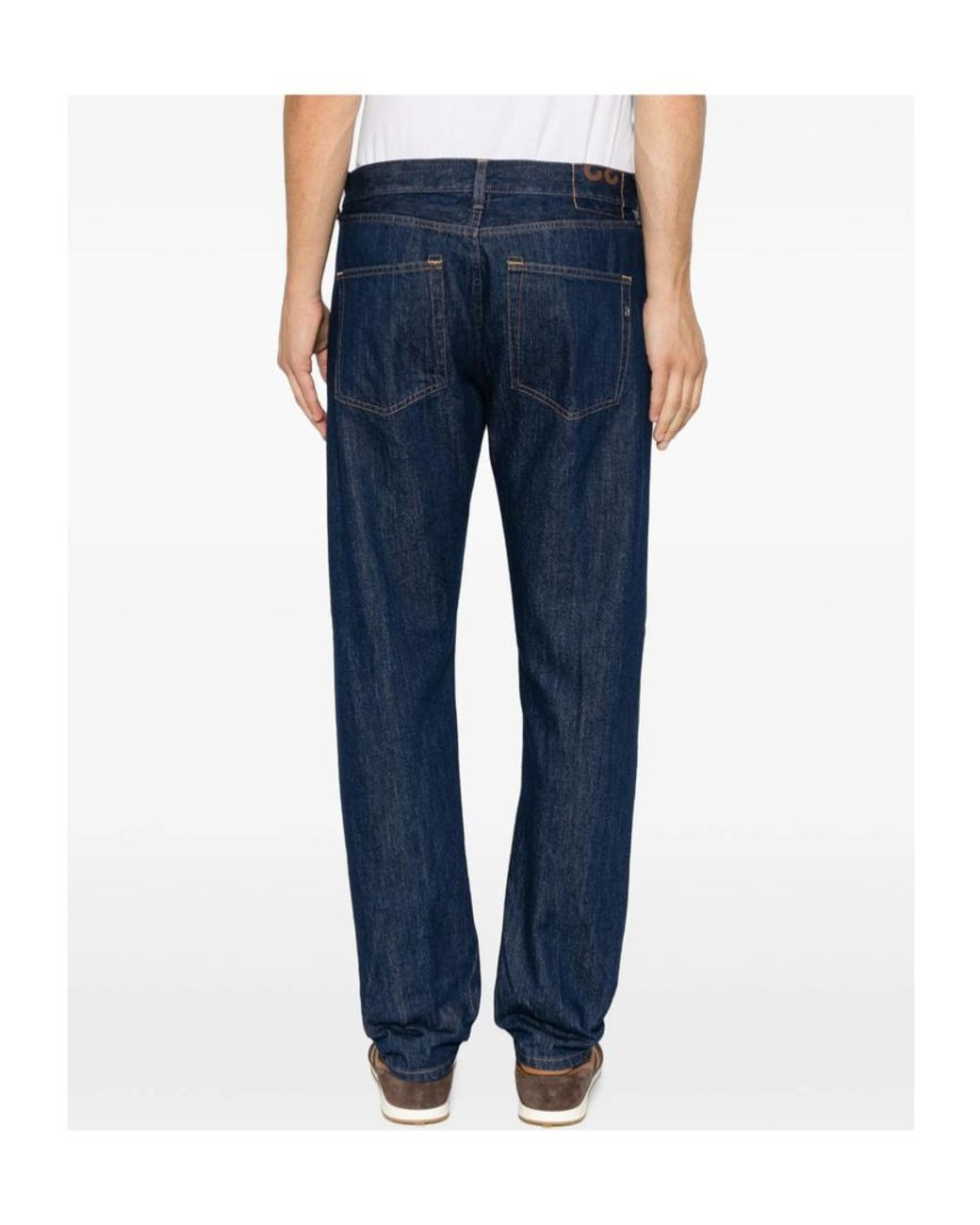 Dondup Blue Belt Loops Jeans for men