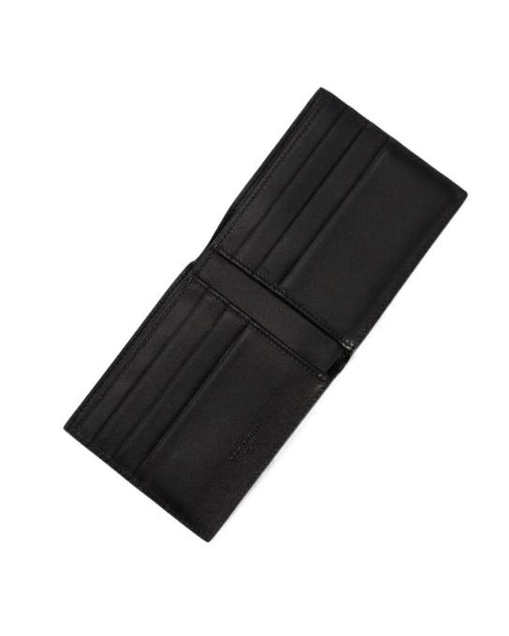 Dolce & Gabbana Black Logo Stamp Bi-Fold Wallet for men