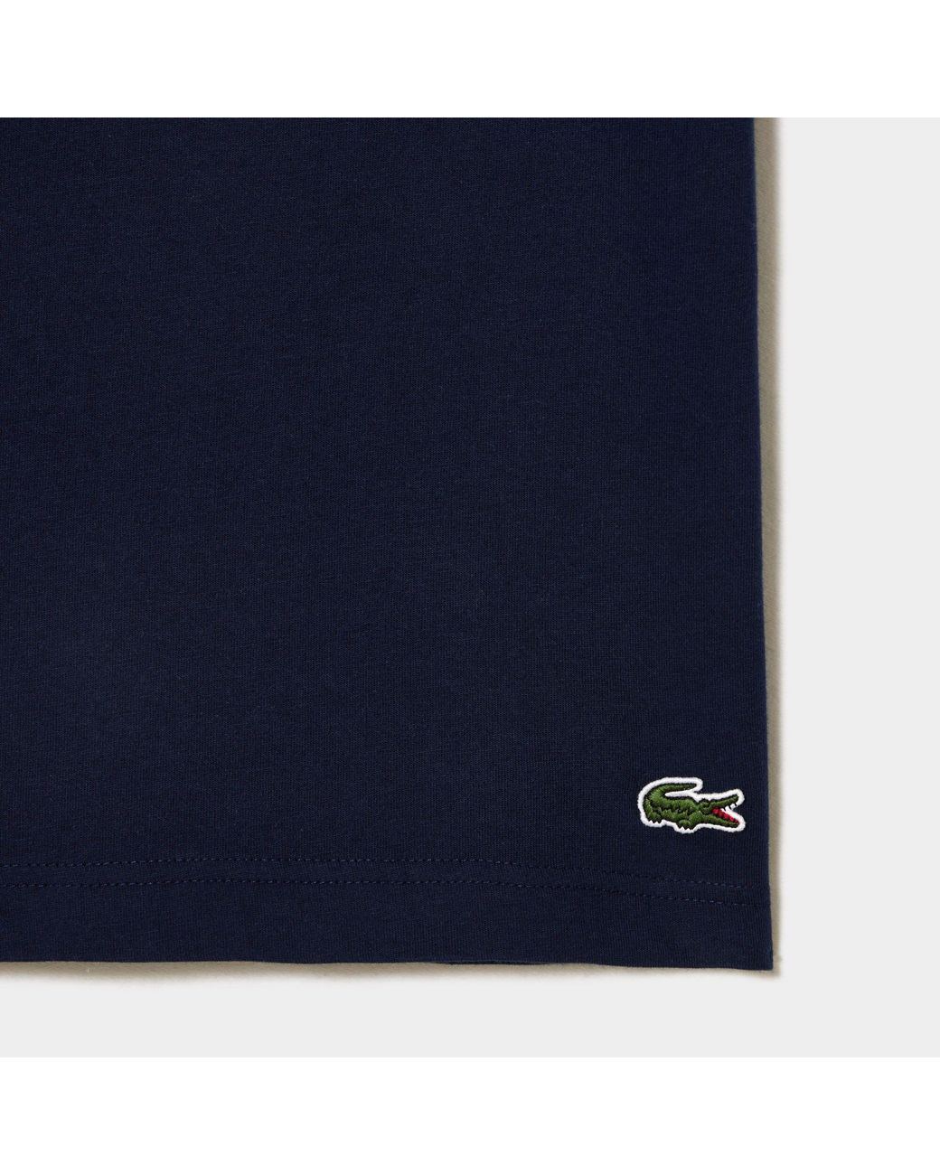 Lacoste Blue Cotton Shortsleeve Tshirt for men