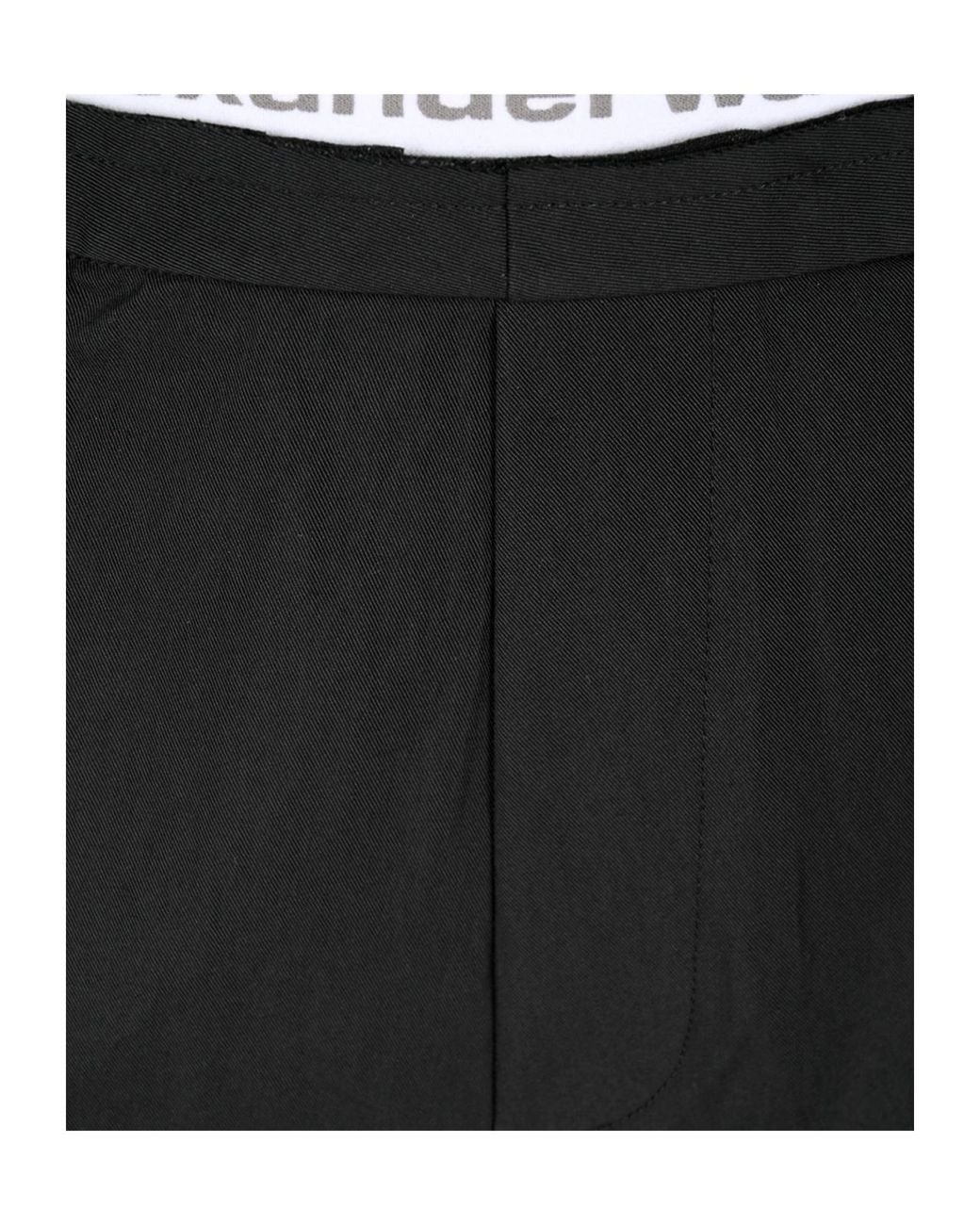 Alexander Wang Black Logo Band Shorts