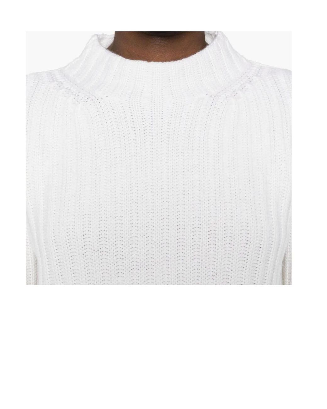 Max Mara White Long-Sleeved Knitwear