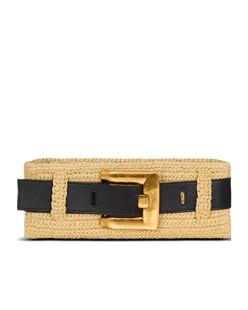 Balmain Metallic Anthem Clutch Bag