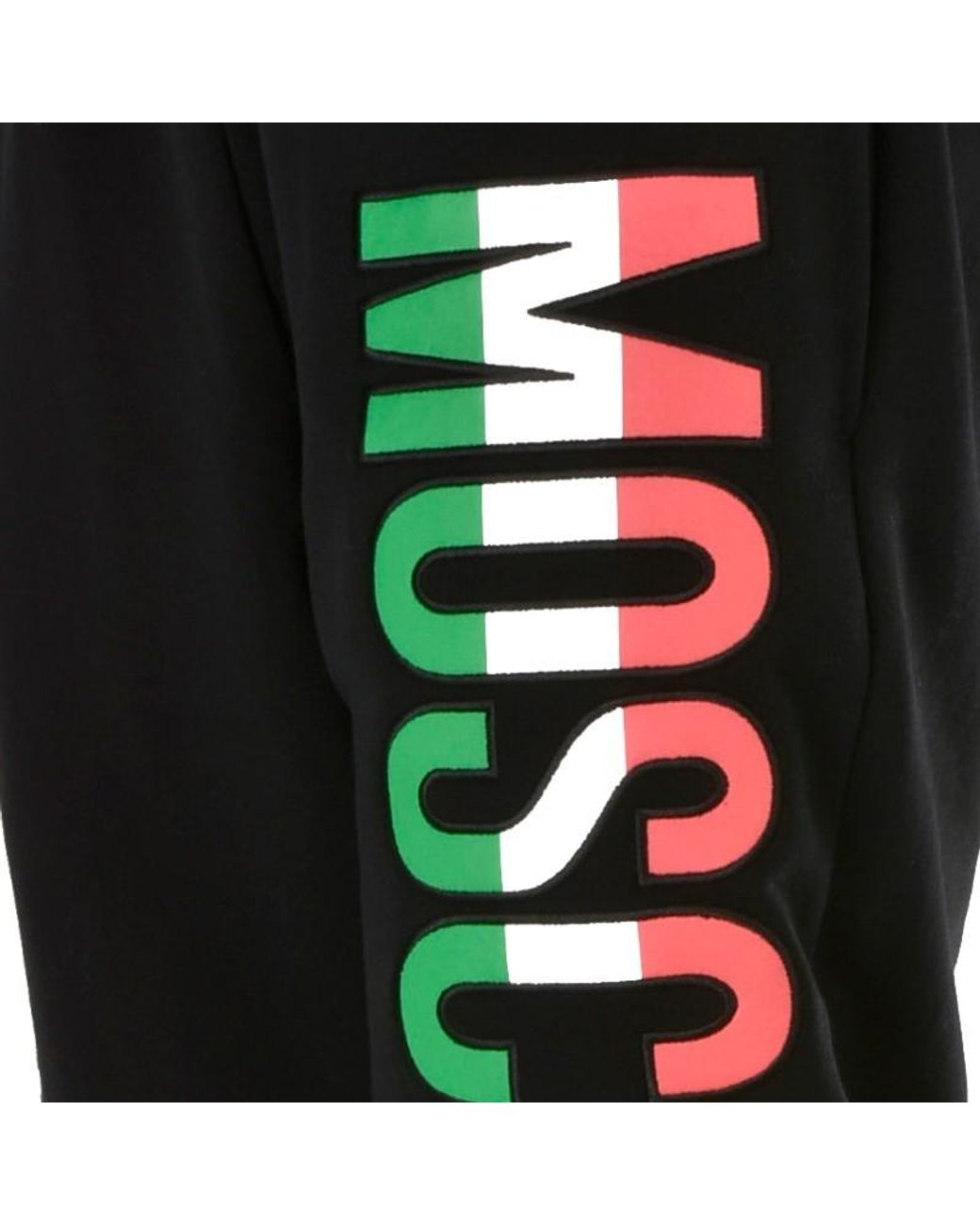 Moschino Black Logo Printed Sweatpants for men