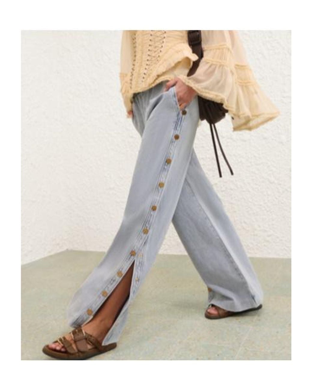 Zimmermann Gray Rebellion Drawstring Jeans