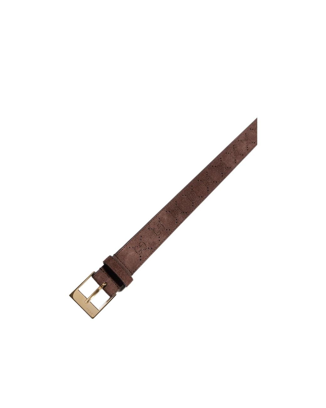 Gucci Brown Belt With Squared Buckle