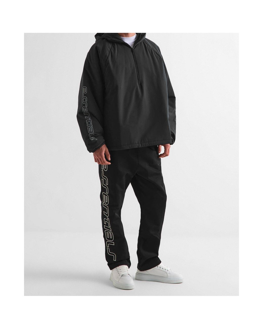 Fear Of God Black Half-Zip Casual Jacket for men
