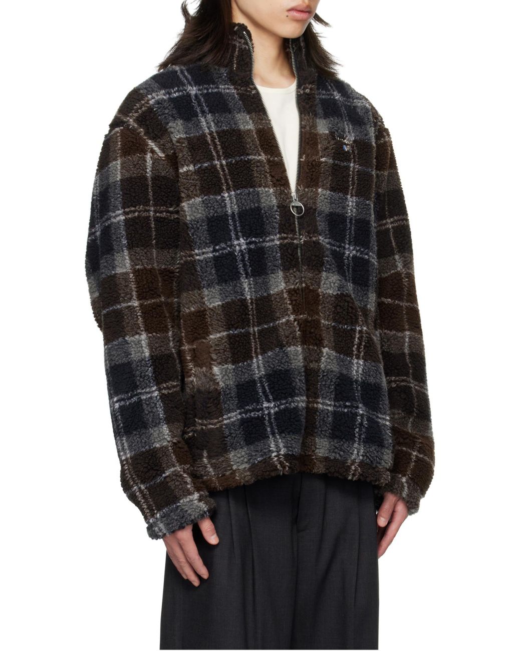 Barbour Black Tartan Check-Patterm Jacket for men