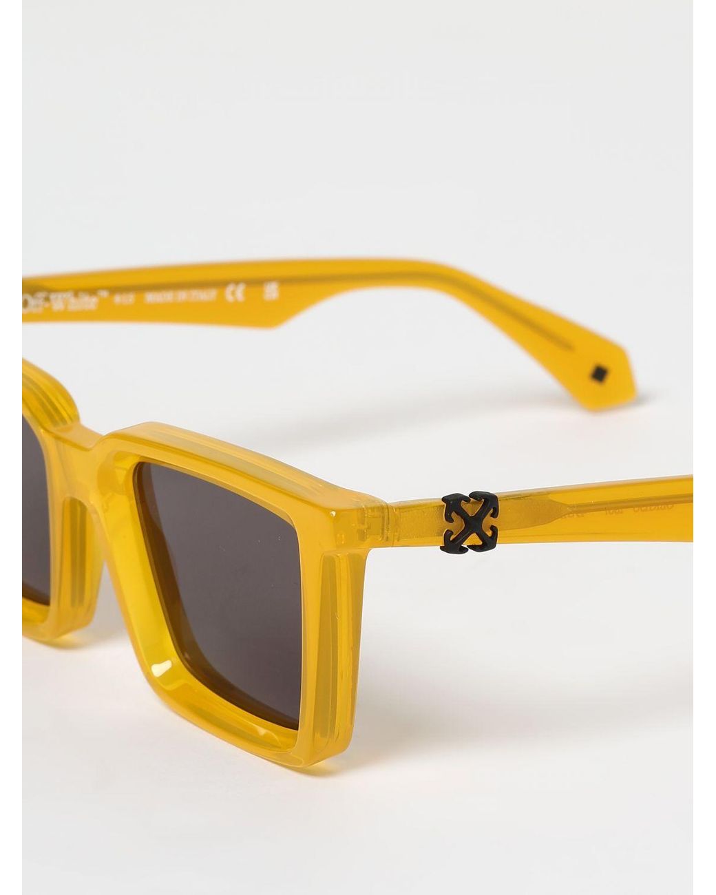 Off-White c/o Virgil Abloh Yellow Full Frame Sunglasses for men