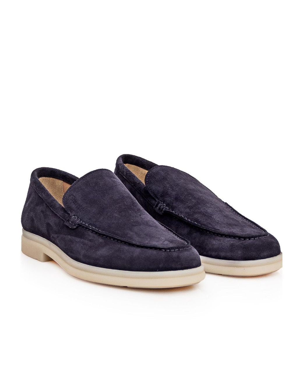 Church's Blue Logo Embossed Slip-On Loafers for men