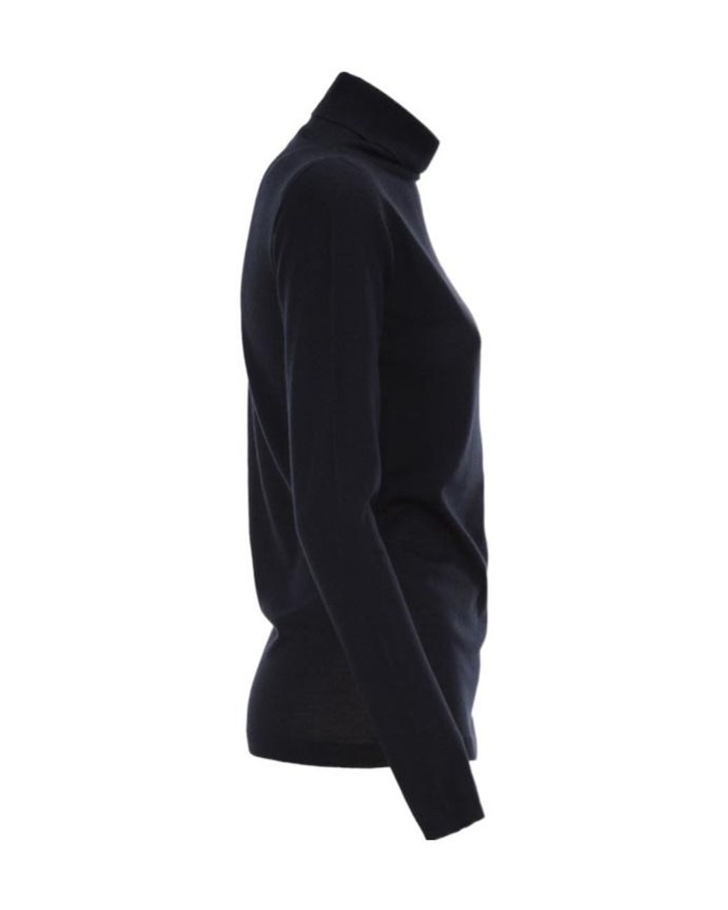 Fabiana Filippi Black Fine Knit Roll Neck Sweater