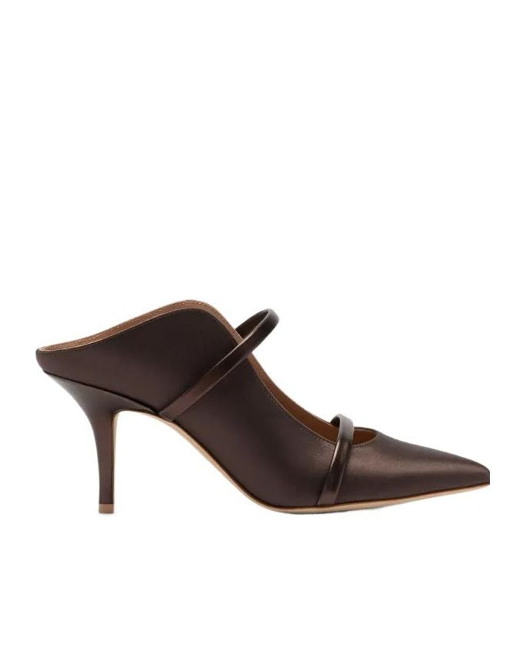 Malone Souliers Brown Maureen Strap-Detail Mules