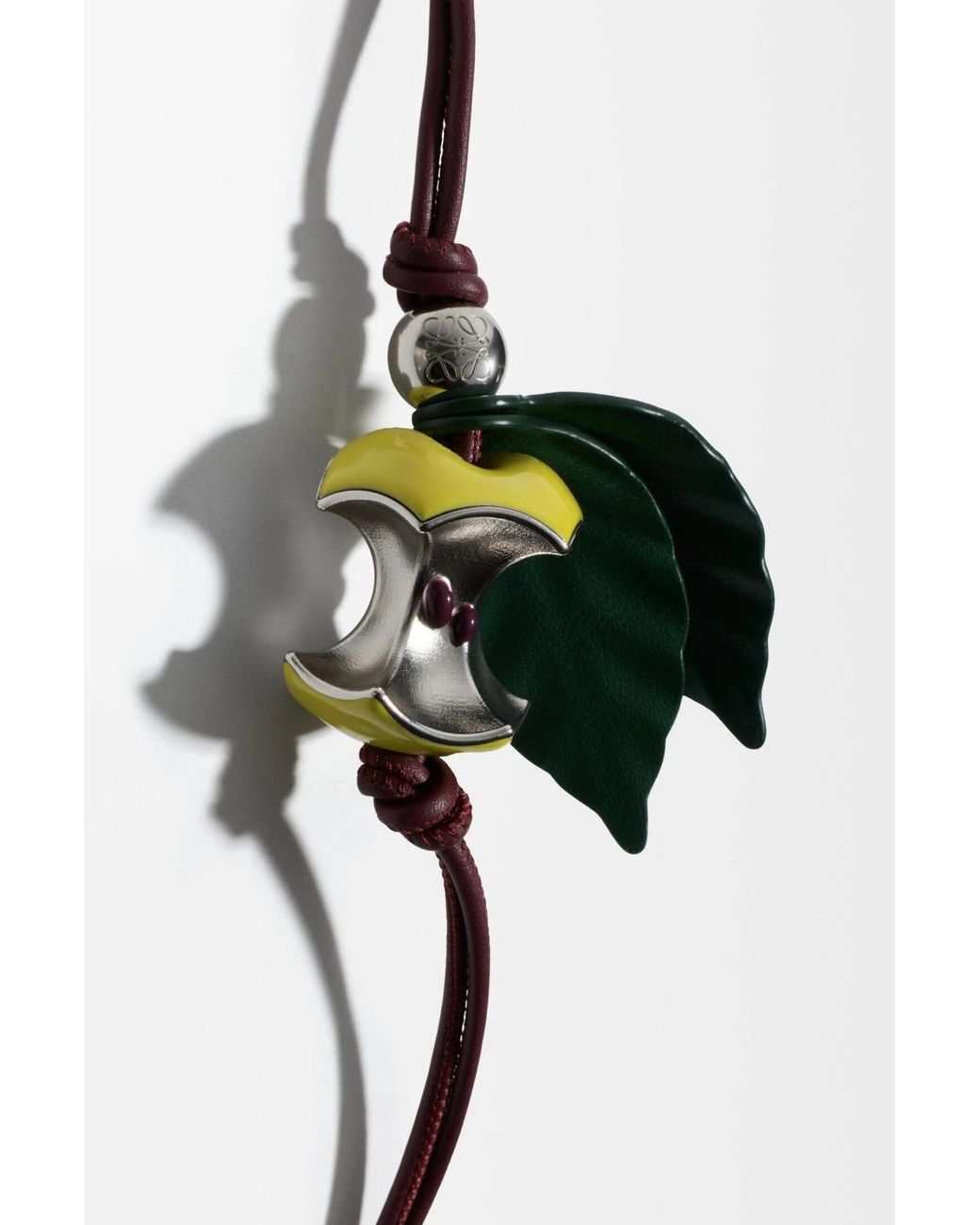 Loewe White Apple Charm For