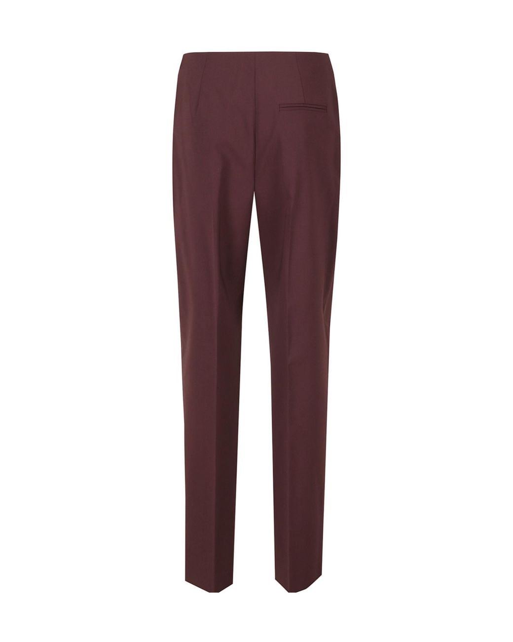 Alberta Ferretti Purple Creased Casual Trousers