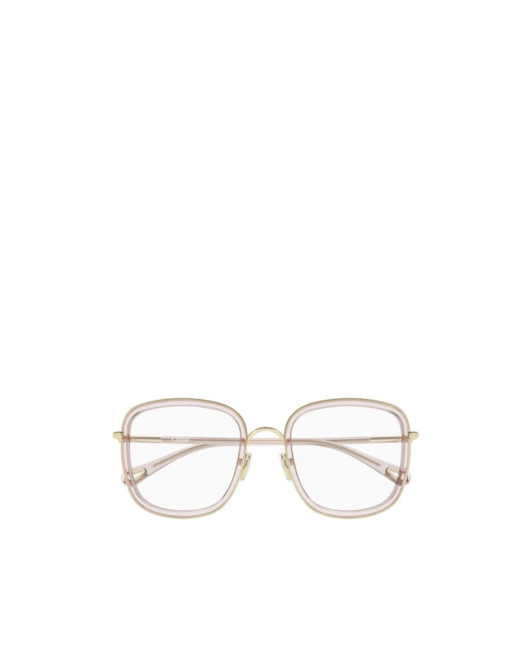 Chloé White Chloé Eyewear Square Frame Glasses