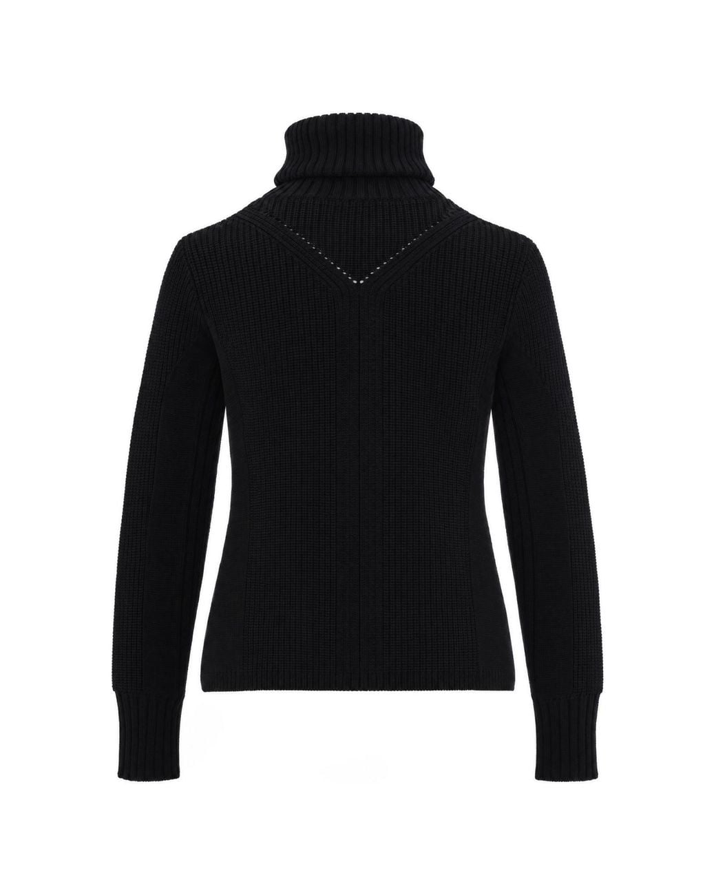 Patrizia Pepe Black Long-Sleeve Zip-Up Sweater