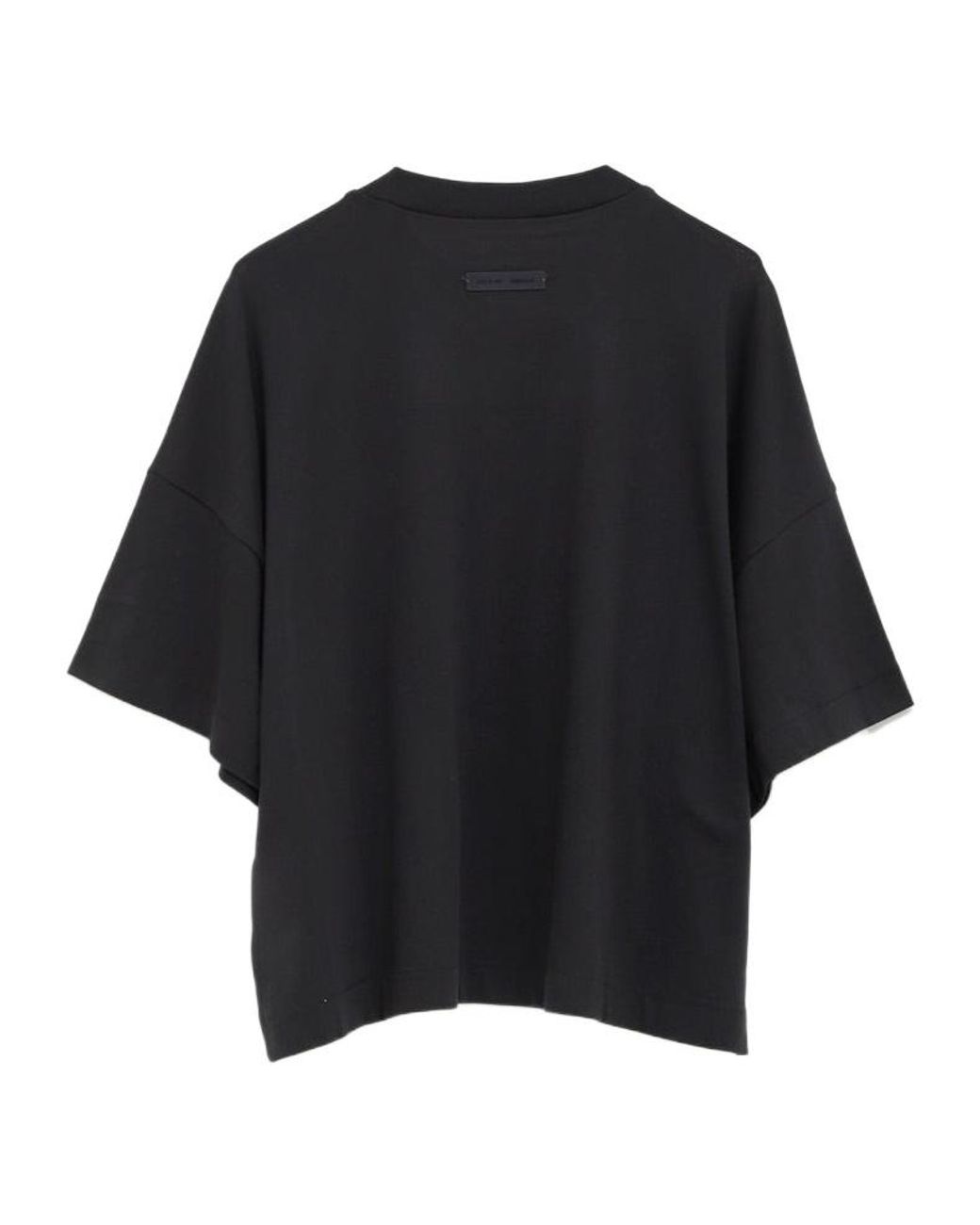 Fear Of God Black Logo Patch Boxy T-Shirt