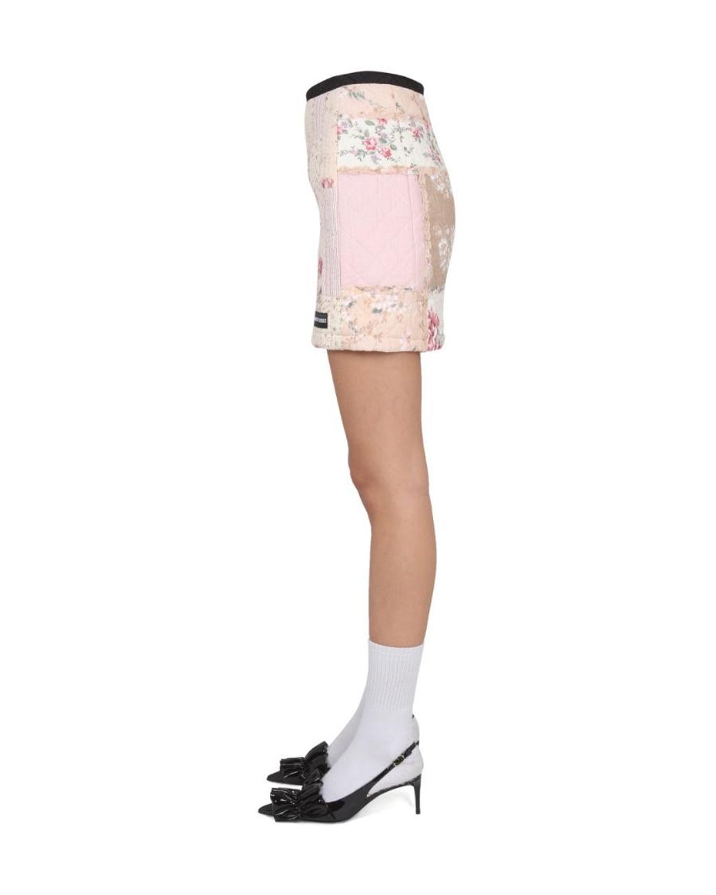 MARINE SERRE White Logo Skirt