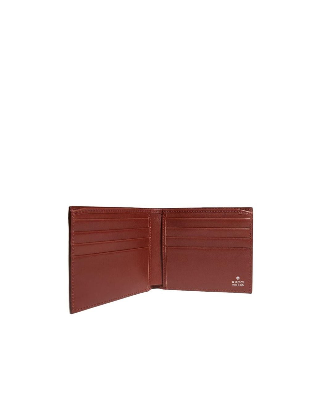 Gucci Brown Aria Bi-Fold Wallet for men