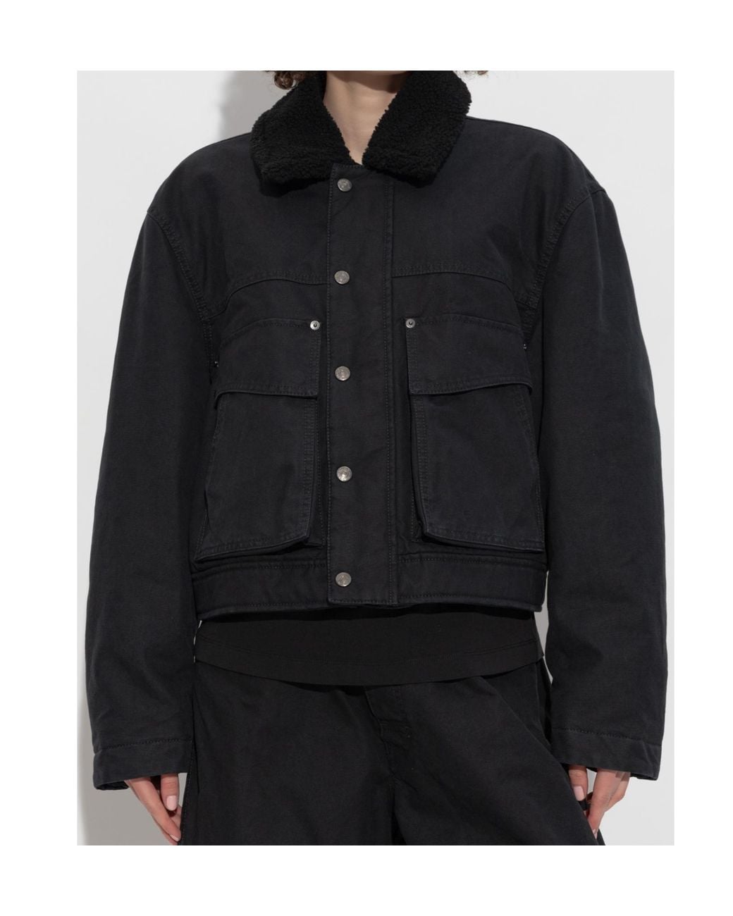 DSquared² Black Buttoned Cropped Jacket