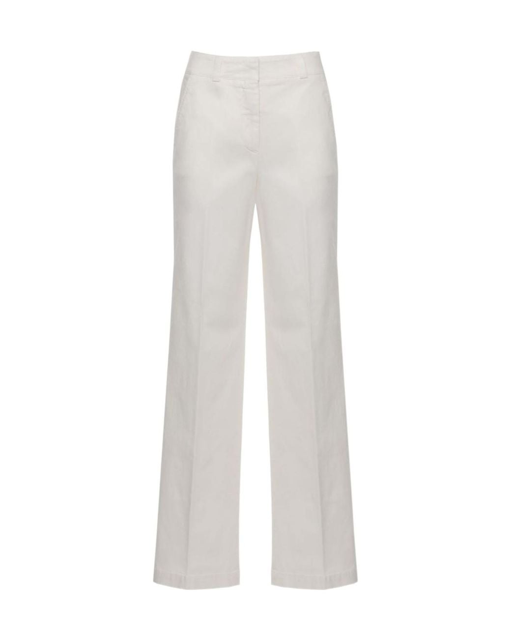 Peserico White Wide-Leg Pants