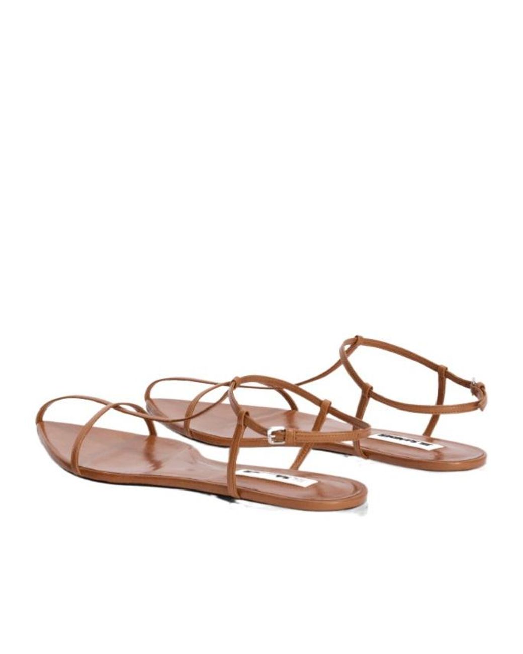 Jil Sander White Cage Flat Sandals