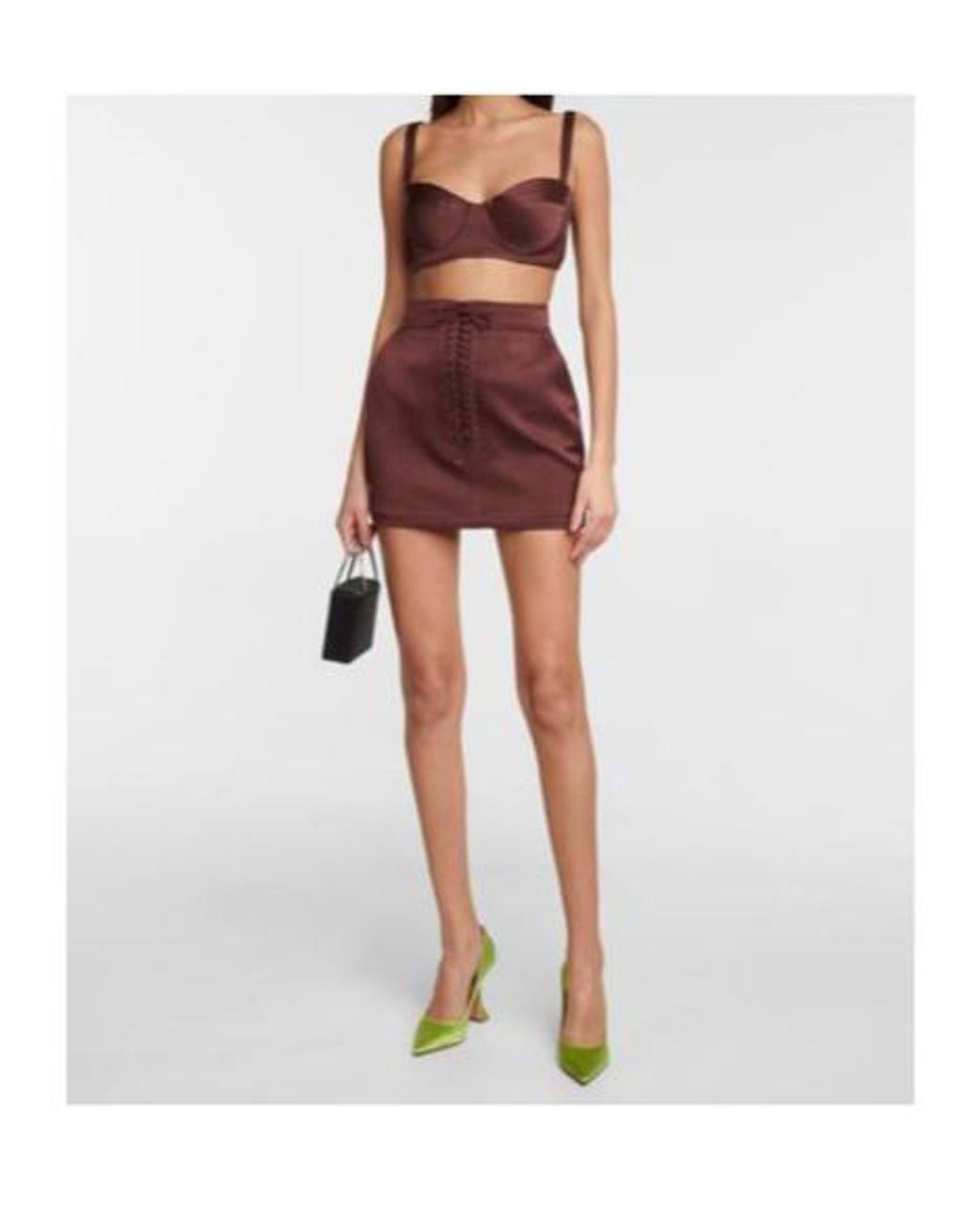Alex Perry Red Spence High-Rise Miniskirt