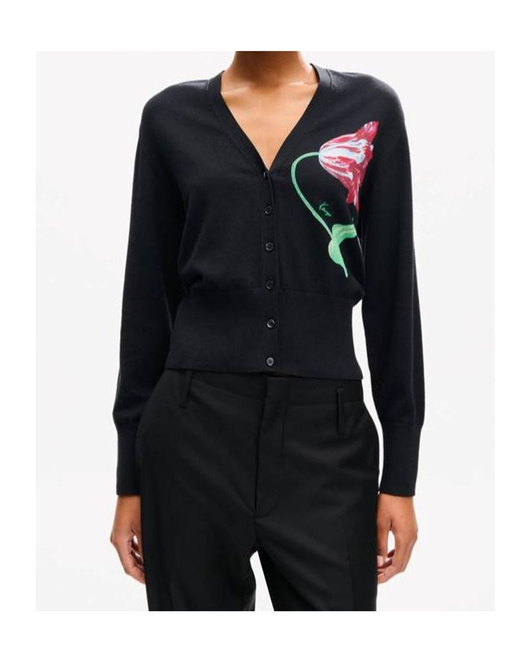 KENZO Blue Tulip Cardigan
