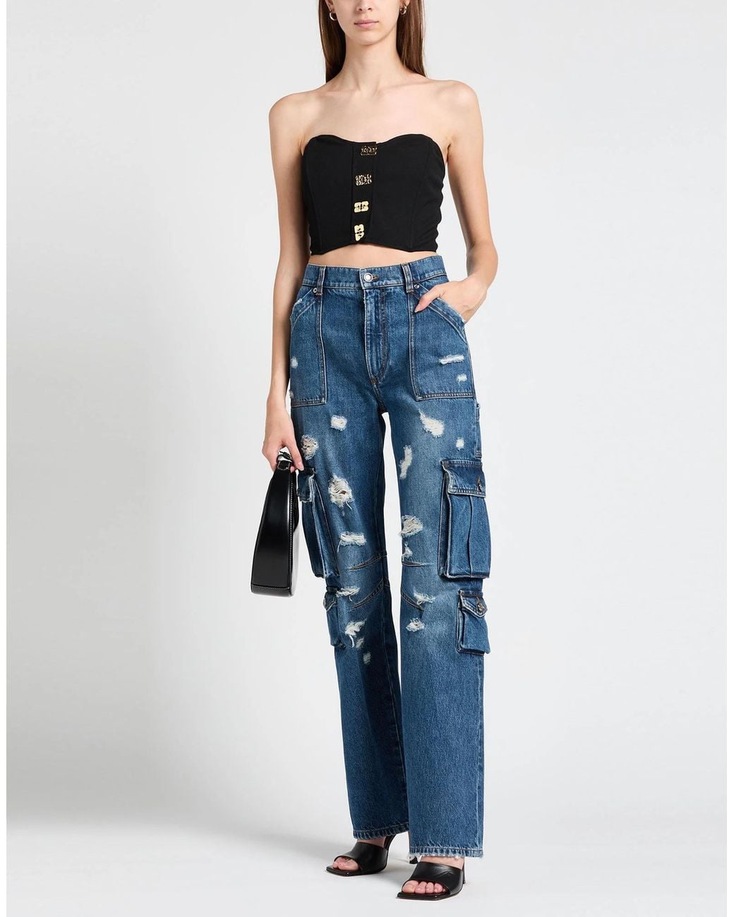 Dolce & Gabbana Blue Medium Straight Leg Jeans