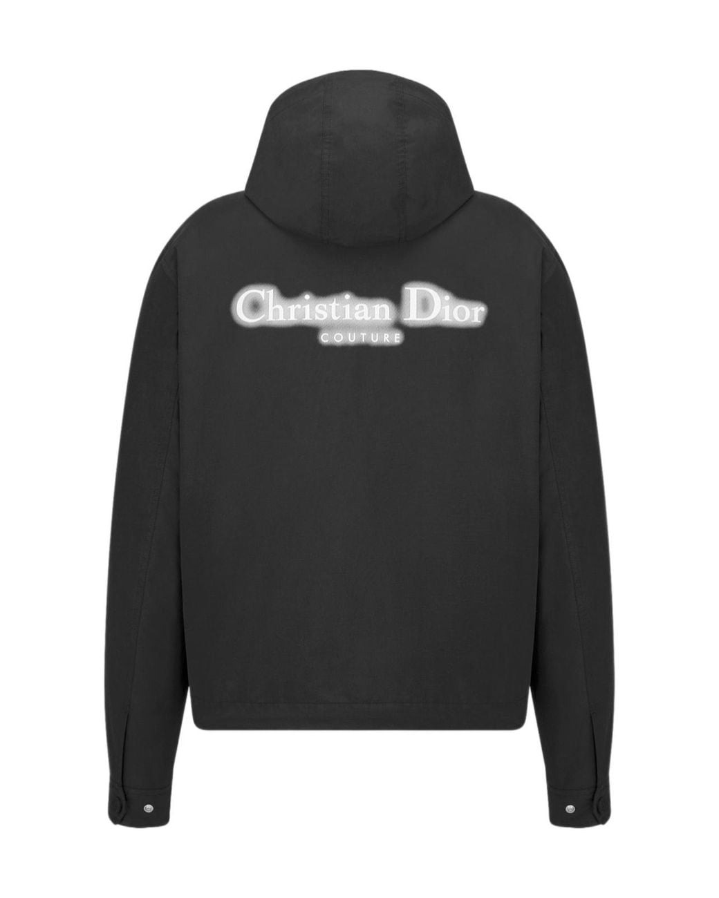 Dior Black Homme Logo Printed Long-Sleeved Jacket for men
