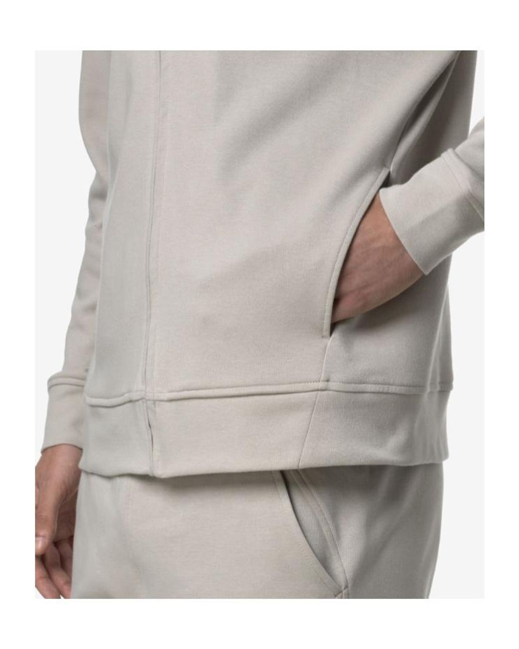K-Way Gray Zip-Up Hooded Hoodie for men