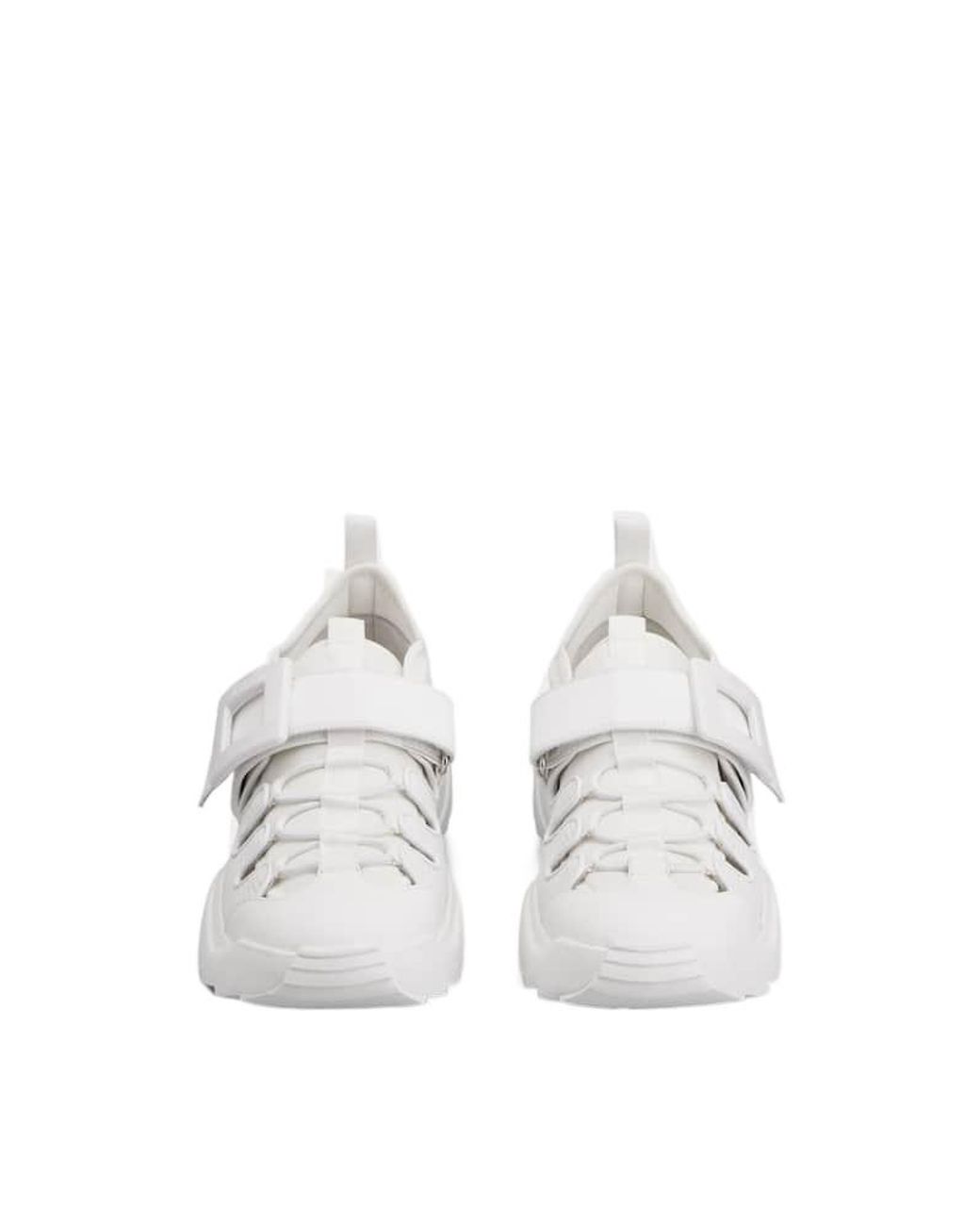 Roger Vivier White Viv' On The Run Trekky Sneakers