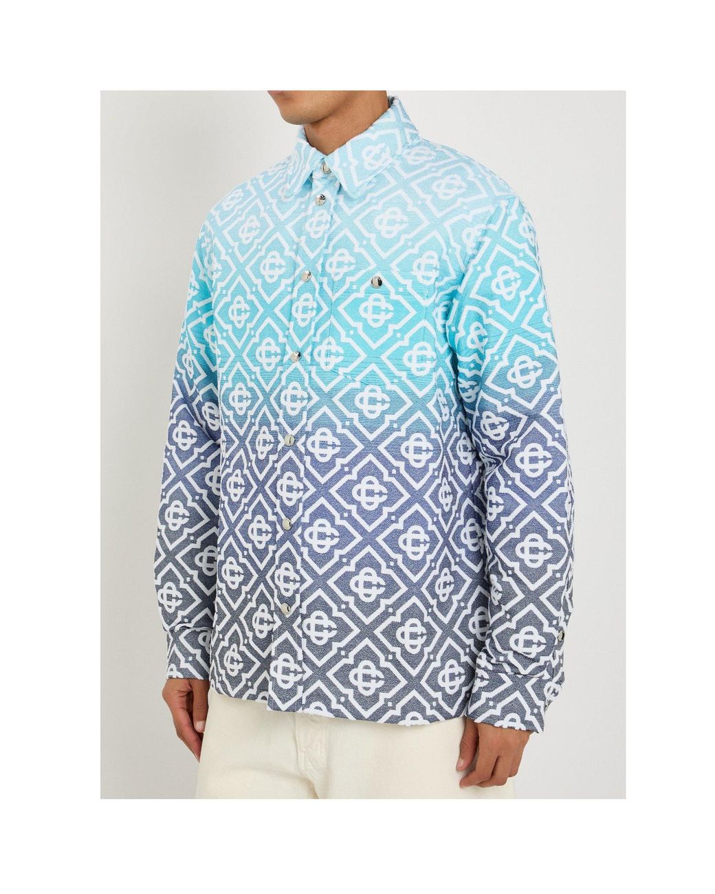 Casablanca Blue Overshirt for men
