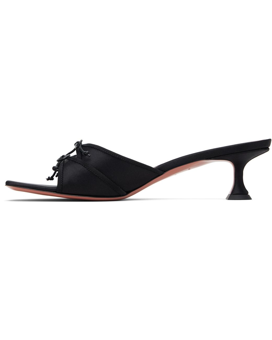 AMINA MUADDI Black Eleonora 45 High-Heeled Sandals
