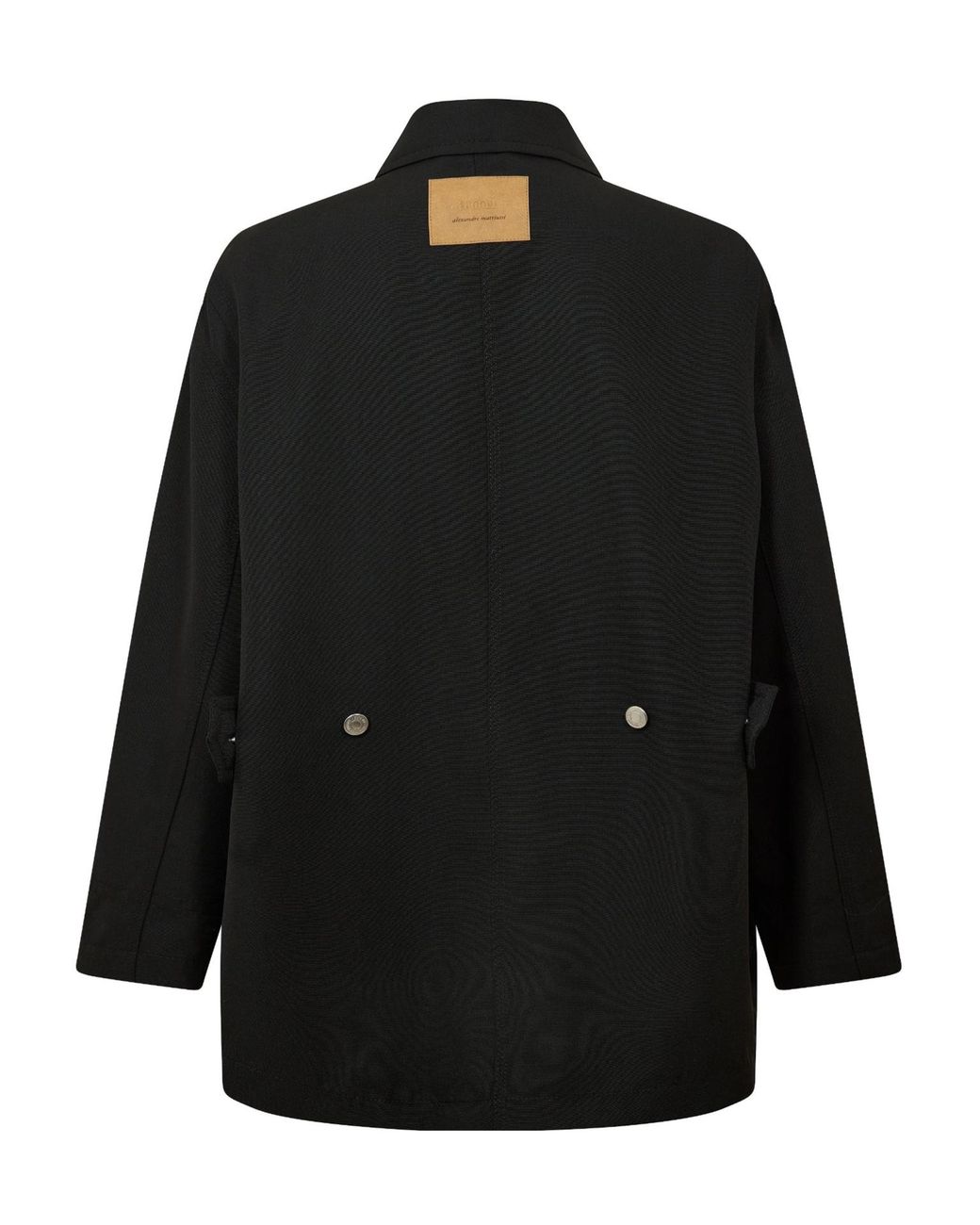 AMI Black Versatile Workwear Jacket for men