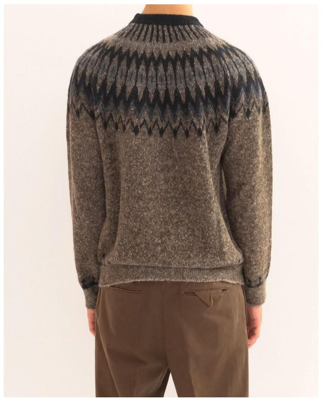Roberto Collina Gray Crew-Neck Sweater for men
