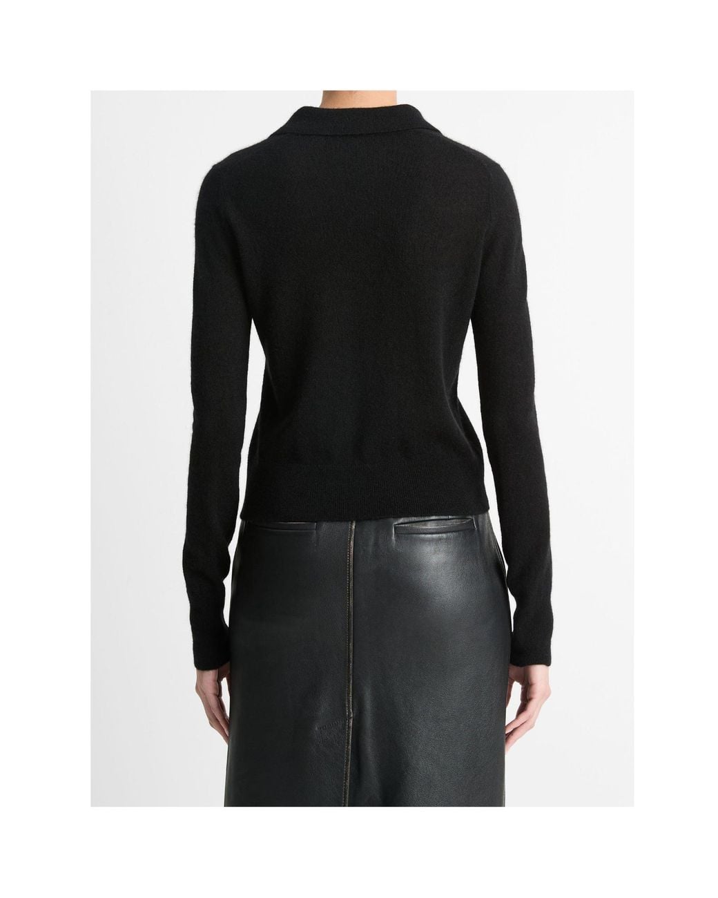 Vince Black Polo Jumper
