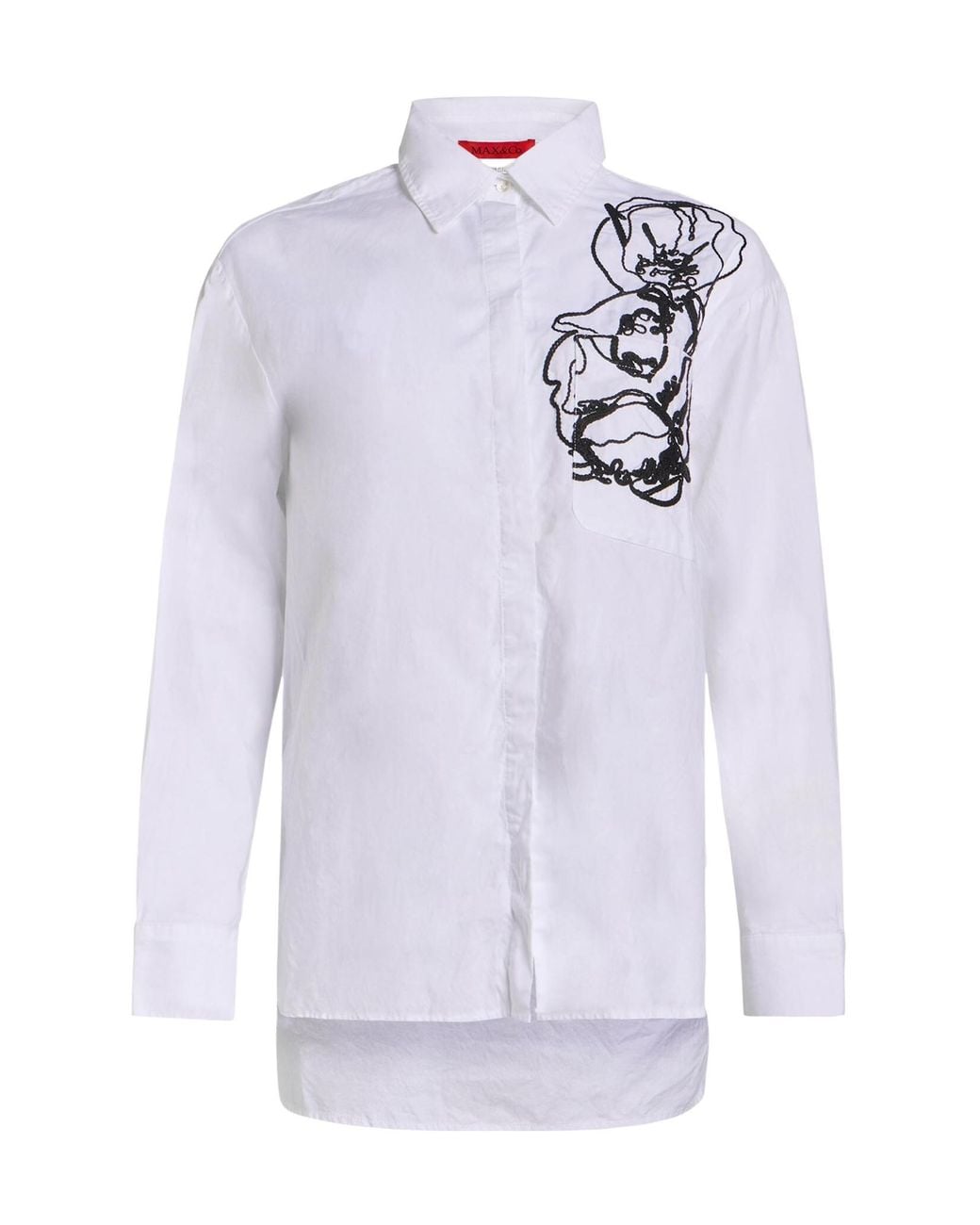 MAX&Co. White Long Sleeves Shirt