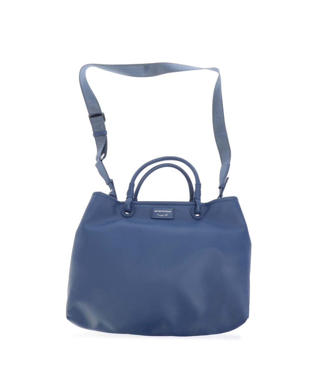 Emporio Armani Blue Simple Single-Shoulder Bag