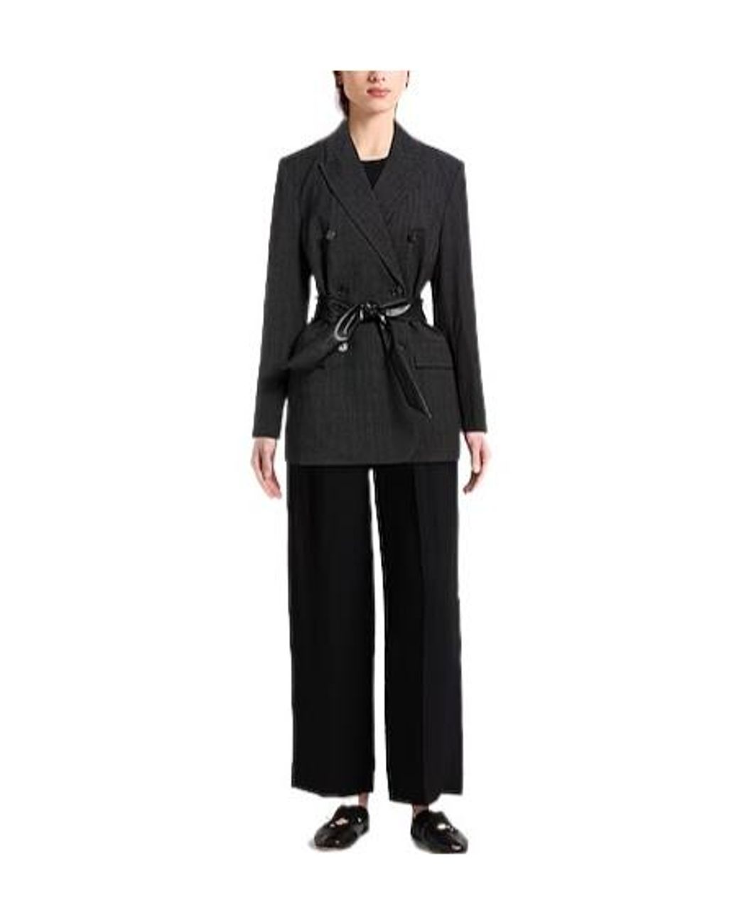 Rag & Bone Black Two-Tone Long-Sleeve Blazer
