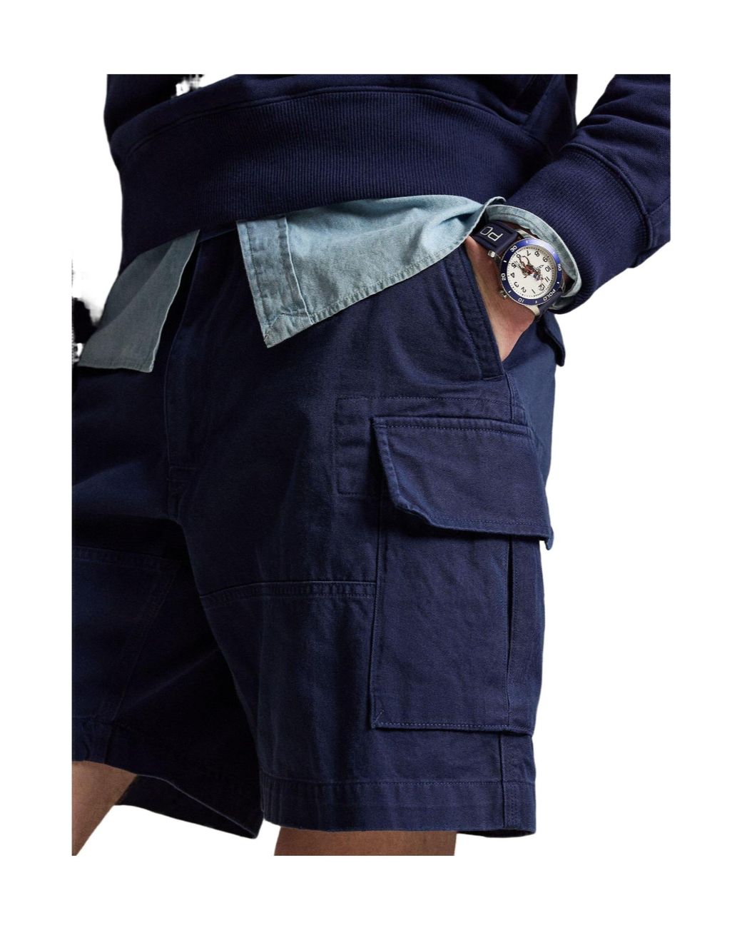 Polo Ralph Lauren Blue Cargo Shorts for men