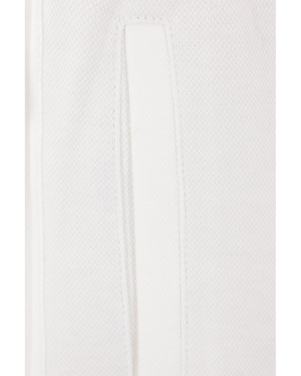Brunello Cucinelli White Drawstring Straight-Leg Trousers