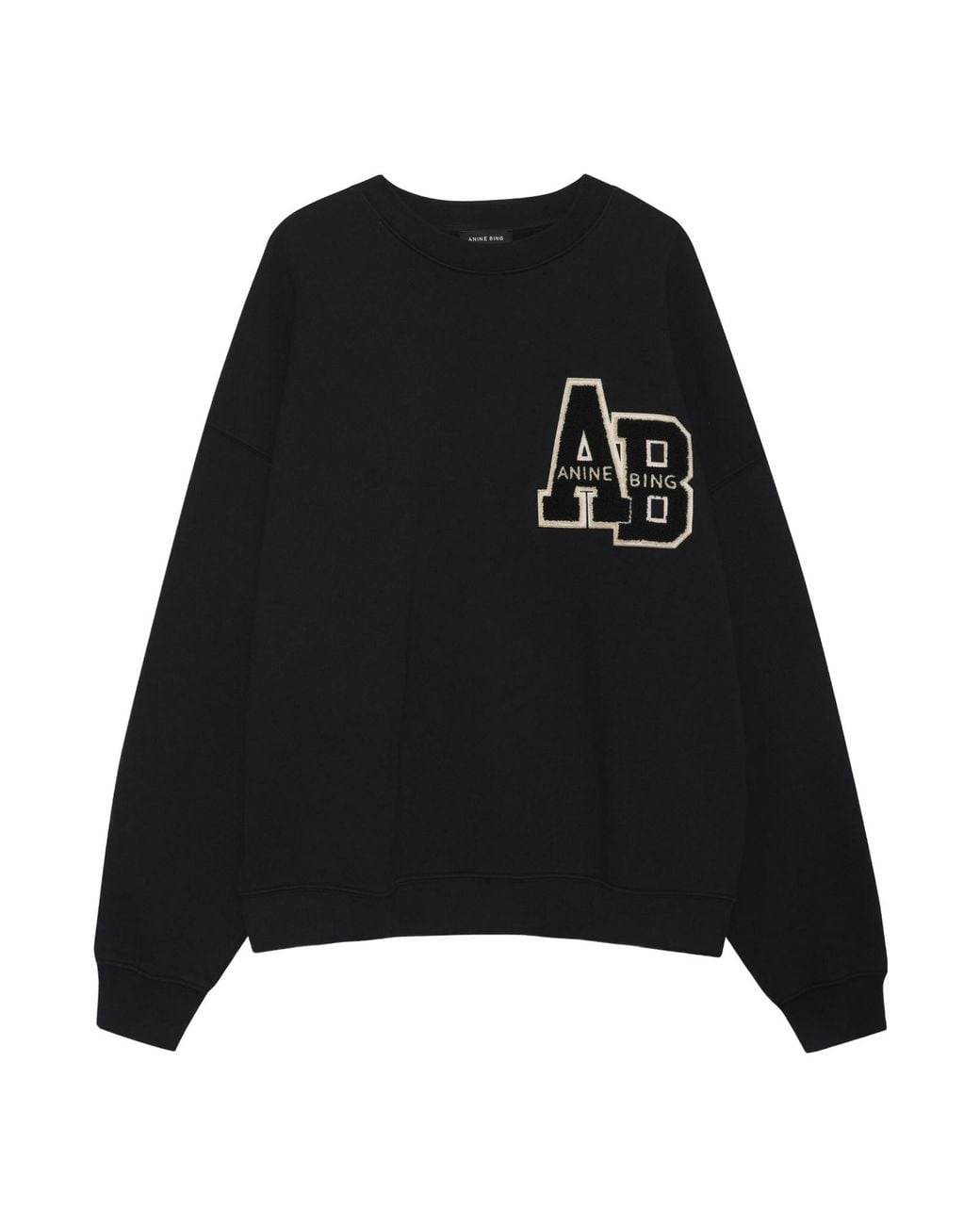 Anine Bing Black Miles Long-Sleeved Hoodie