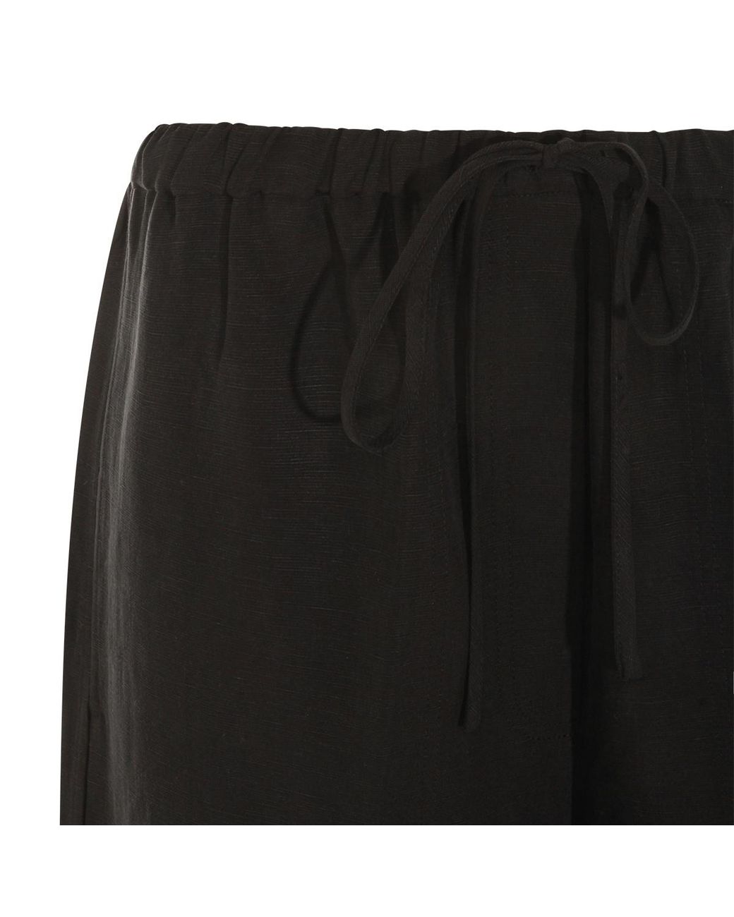 Totême  Black Totême Fluid Drawstring Trousers