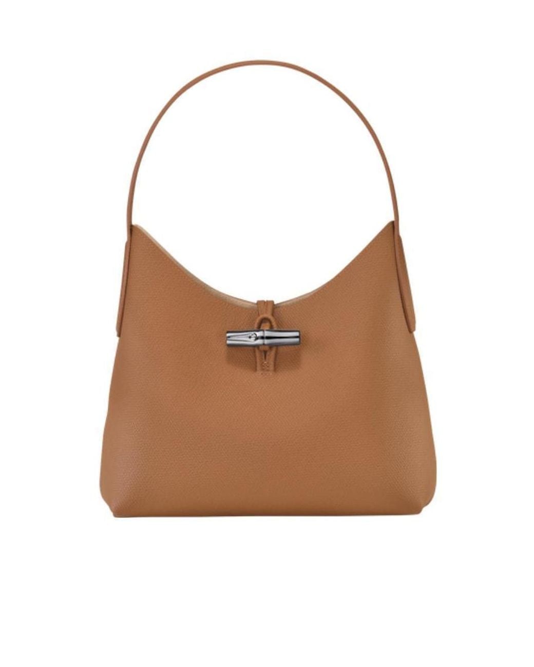 Longchamp Brown Medium Roseau Shoulder Bag