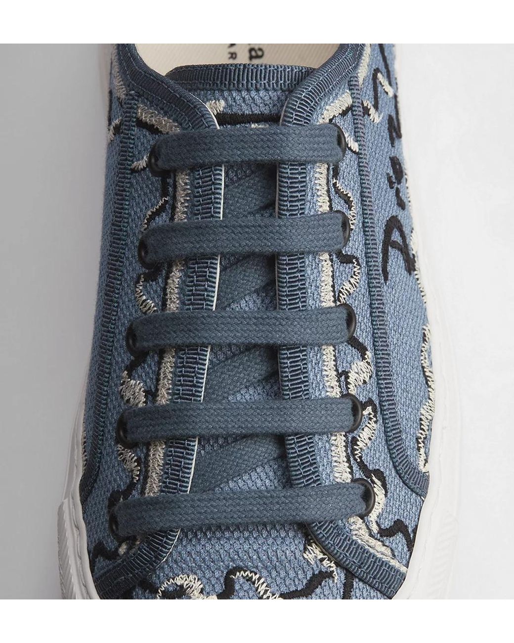Dior Blue Iviera Walk'N' Platform Sneaker
