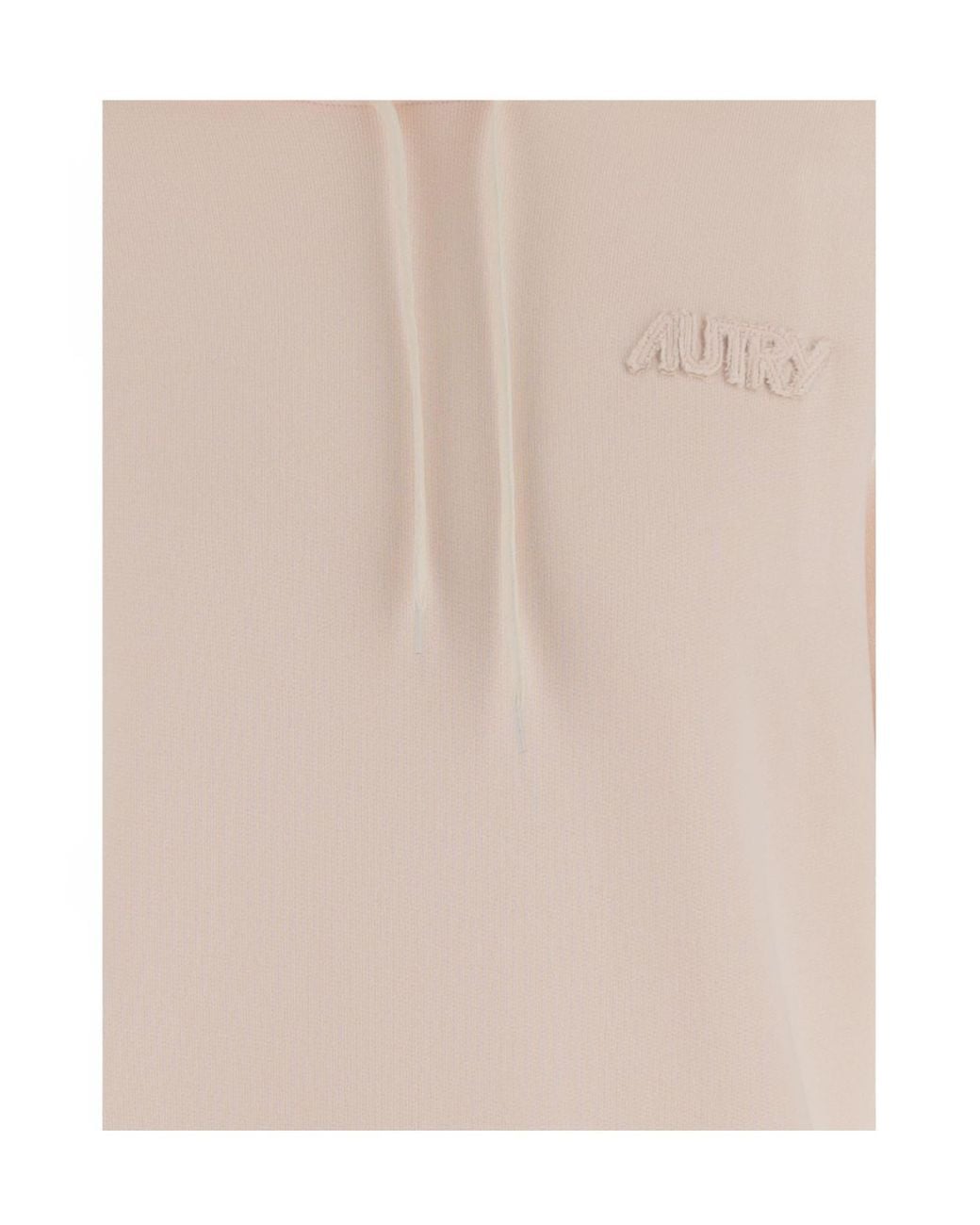 Autry Pink Tonal Logo Hoodie